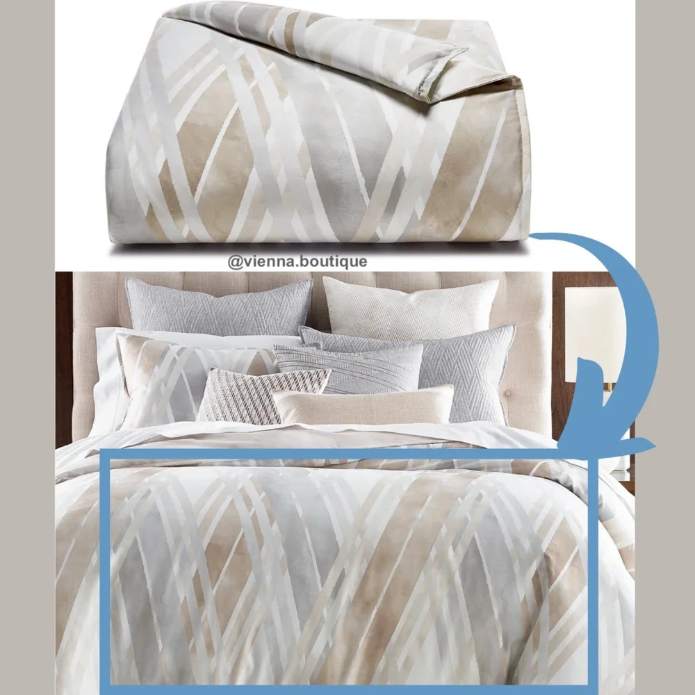 NEW‎ Hotel Collection Lateral Full/Queen Duvet Cove
